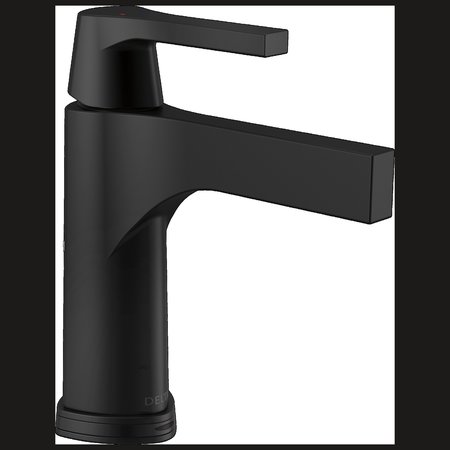 DELTA 1 or 3-hole 4" installation Hole Single Hole Lavatory Faucet, Matte Black 574T-BL-DST